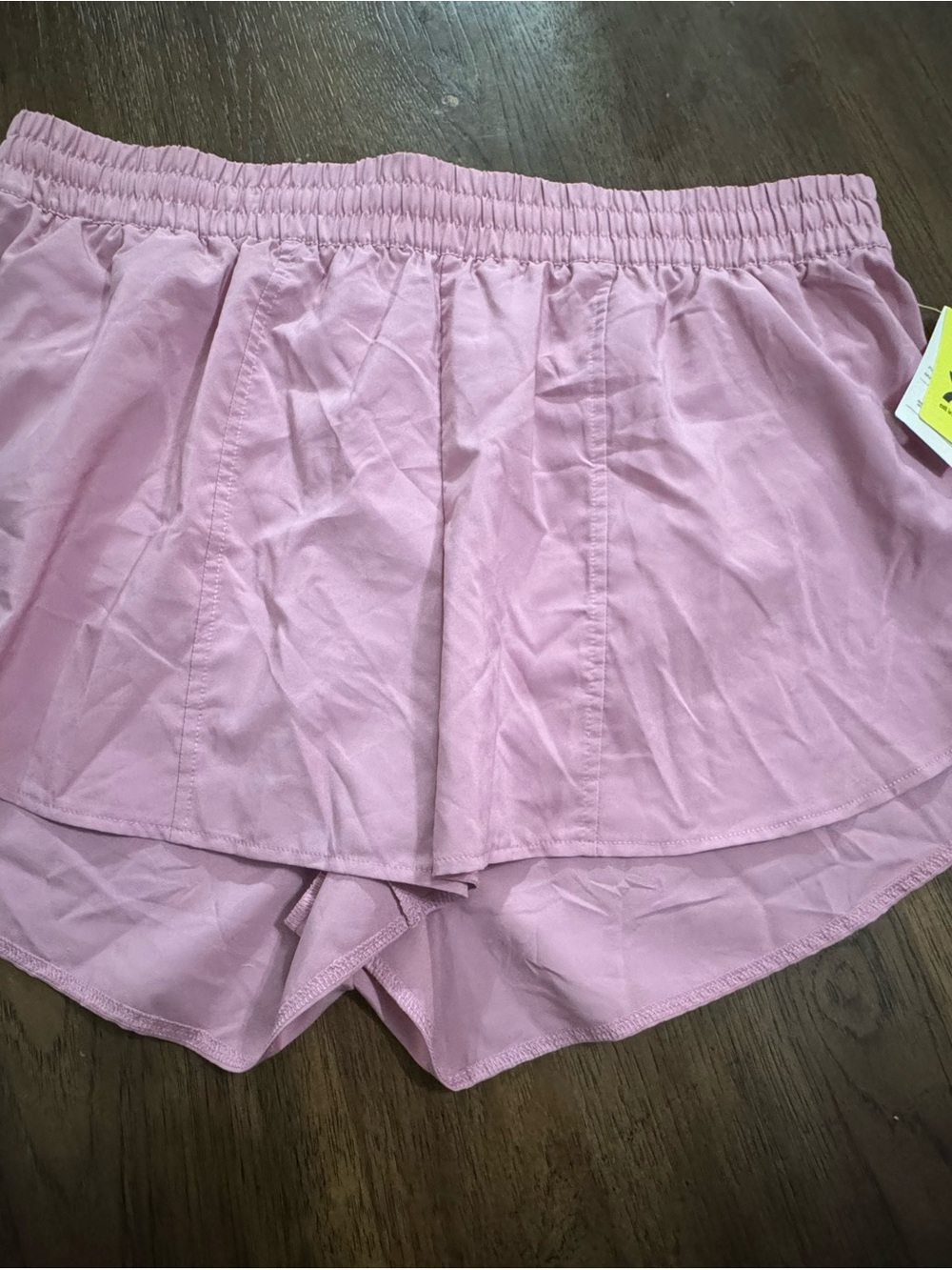 all in motion Pink Layered Elastic-Waist Skort